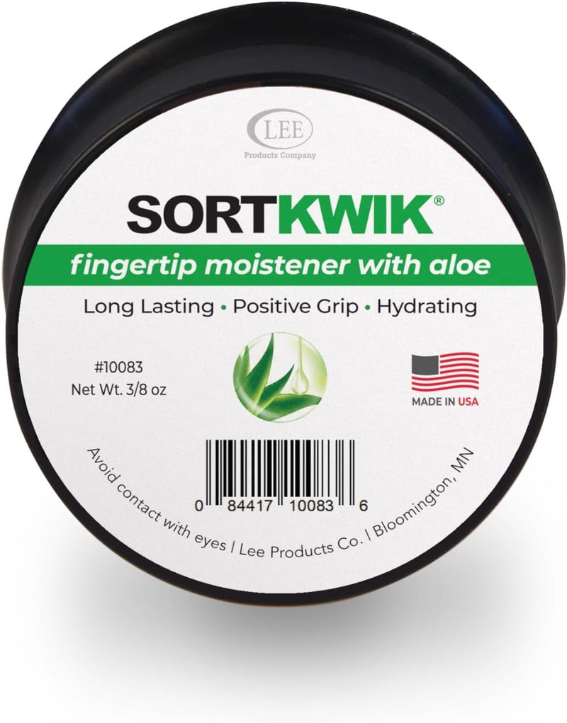 Sortkwik LEE 10083 Fingertip Moistener with Aloe – Non-Toxic, Odorless Grip Enhancer for Paper Sorting and Money Counting – 3/8 oz, Clear (Pack of 3) - Image 4